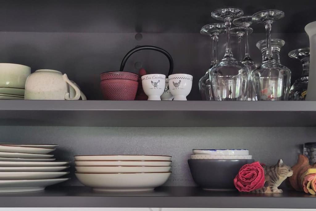 La Maisonnette Bleue, Eco-Logis Equipe De Toilettes Seches 罗塞姆 外观 照片